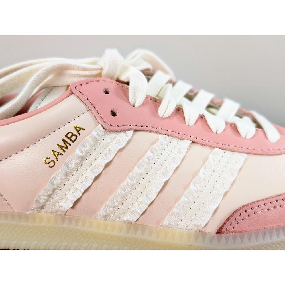 Adidas Samba Ruffle Stripes Pack Wonder Mauve JR8830 - Women's Size 8 New In Box - Picture 5 of 16